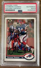 Autographed | Thurman Thomas Football Cards 1991 Upper Deck