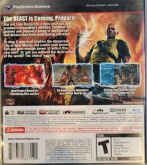 Back Cover | Infamous 2 [Walmart Exclusive] Playstation 3