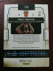 Reverse Side | Walt Frazier Basketball Cards 2009 Panini Classics
