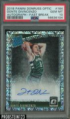 Donte DiVincenzo #DDV Basketball Cards 2018 Panini Donruss Optic Fast Break Signatures Prices