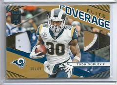 Todd Gurley II Football Cards 2019 Donruss Elite Elite Coverage Prices