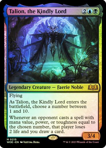 Talion, the Kindly Lord [Foil] #215 Magic Wilds of Eldraine