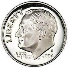 2004 S [SILVER PROOF] Coins Roosevelt Dime Prices