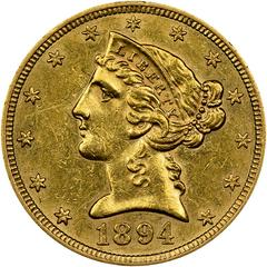 1894 S Coins Liberty Head Half Eagle Prices