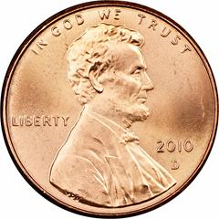 2010 D [SMS] Coins Lincoln Shield Penny Prices