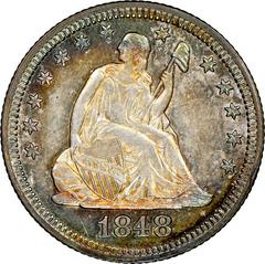 1848 [PROOF] Coins Seated Liberty Quarter Prices