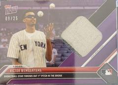 Victor Wembanyama [Relics Purple] #472F Baseball Cards 2023 Topps Now Prices