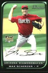 Max Scherzer [Refractor] #BDP33 Baseball Cards 2008 Bowman Chrome Draft Prices