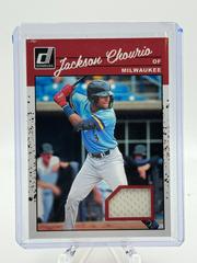 Jackson Chourio #90M-JN Baseball Cards 2023 Panini Donruss Retro 1990 Materials Prices