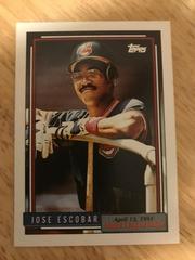 Jose Escobar #51 Baseball Cards 1992 Topps '91 M.L. Debut Prices