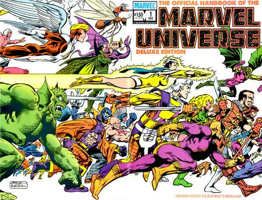 Official Handbook of the Marvel Universe #1 (1985) Cover Art