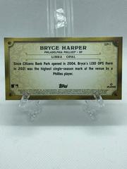 Back Of Card | Bryce Harper Baseball Cards 2022 Topps Gypsy Queen Gems Minis