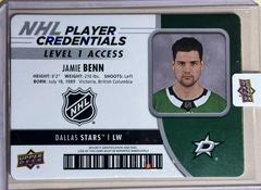 Jamie Benn NHL Player Credential Hockey Cards 2018 Upper Deck MVP Prices