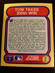 Tom Takes 300th Win #12 Baseball Cards 1988 Score Magic Motion Great Moments in Baseball Prices