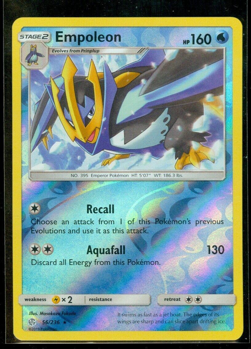 Empoleon [Reverse Holo] 56 Prices Pokemon Cosmic Eclipse Pokemon Cards
