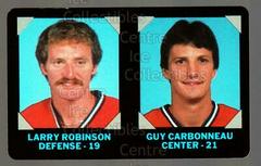 Carbonneau, Robinson Hockey Cards 1985 7-Eleven Credit Cards Prices