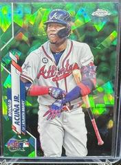 Ronald Acuna Jr. [Green] Baseball Cards 2020 Topps Chrome Update Sapphire Prices