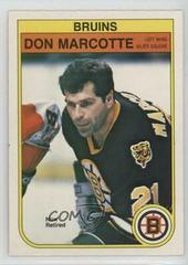Don Marcotte Hockey Cards 1982 O-Pee-Chee Prices