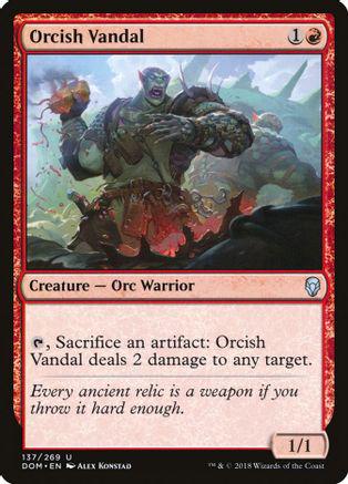 Orcish Vandal #137 Magic Dominaria