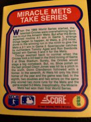 Miracle Mets Take Series #26 Baseball Cards 1988 Score Magic Motion Great Moments in Baseball Prices