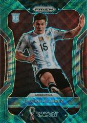 Julian Alvarez [Green Wave] Soccer Cards 2022 Panini Prizm World Cup Prices