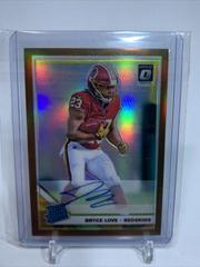 Bryce Love [Bronze] #182 Football Cards 2019 Donruss Optic Rated Rookie Autographs Prices