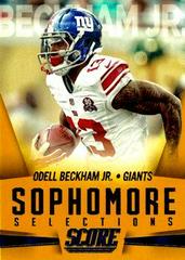Odell Beckham Jr. [Gold] #14 Football Cards 2015 Panini Score Sophomore Selections Prices