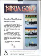 Ninja Golf - Back | Ninja Golf Atari 7800
