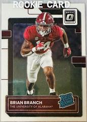 Brian Branch #14 Football Cards 2023 Panini Chronicles Draft Picks Donruss Optic Rated Rookie Prices