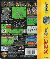 NFL Quarterback Club - Back | NFL Quarterback Club Sega 32X