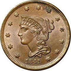 1841 [PROOF] Coins Braided Hair Penny Prices