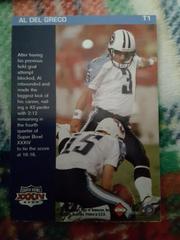 Al Del Greco #T1 Football Cards 2000 Collector's Edge Super Bowl Prices