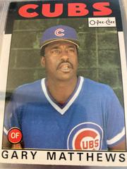 Gary Matthews #292 Baseball Cards 1986 O Pee Chee Prices