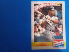 Ricky Henderson #14 Baseball Cards 1989 Bazooka Prices