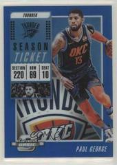 Paul George [Blue] #4 Basketball Cards 2018 Panini Contenders Optic Prices
