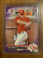 Nick Senzel [Purple] Baseball Cards 2017 Bowman Prospects Prices