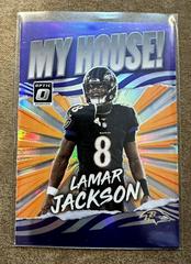 Lamar Jackson #MH-9 Football Cards 2021 Panini Donruss Optic My House Prices