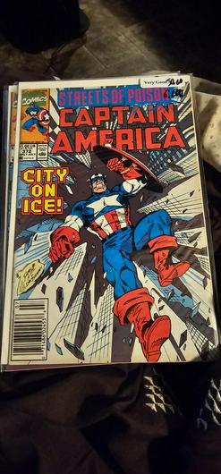 Captain America [Newsstand] #372 (1990) photo
