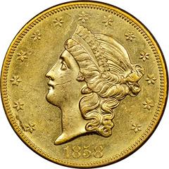 1858 O Coins Liberty Head Gold Double Eagle Prices