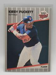 Kirby Puckett #124 Baseball Cards 1989 Fleer Prices