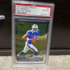 E.J. Manuel [Ball at Chest Autograph] #215 Football Cards 2013 Topps Prices