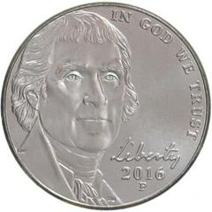 2016 P Coins Jefferson Nickel Prices