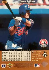 Rear | Darrin Fletcher Baseball Cards 1996 Upper Deck
