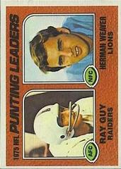 R.Guy, H.Weaver [Punting Leaders] #206 Football Cards 1976 Topps Prices