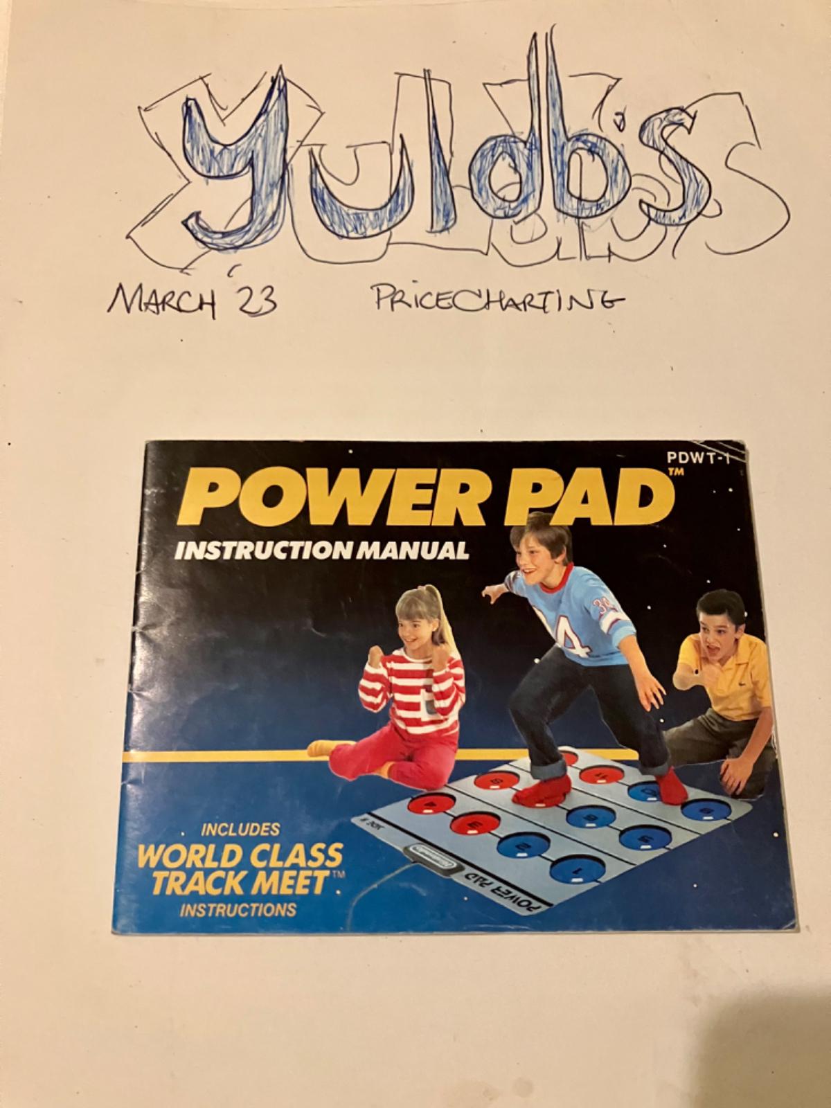 Power Pad Manual only NES