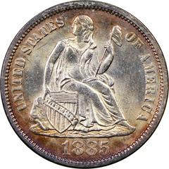 1885 Coins Seated Liberty Dime Prices