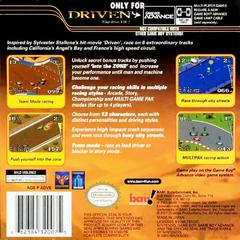 Back Cover | Driven GameBoy Advance