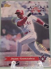 Juan Gonzalez #as15 Baseball Cards 1997 Topps All Stars Prices