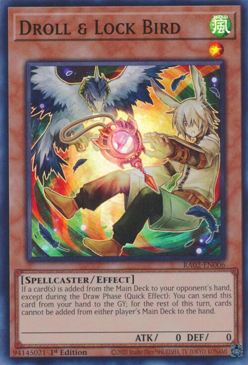 Droll & Lock Bird [Super Rare] RA02-EN006 YuGiOh 25th Anniversary Rarity Collection II