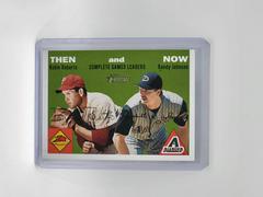 Complete Games Leaders:  Robin Roberts, Randy Johnson #TN9 Baseball Cards 2003 Topps Heritage Then & Now Prices